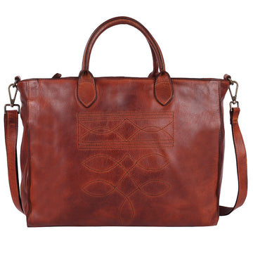 Spaghetti Western Tote Genuine Leather women bag handbag purse